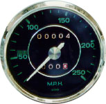 356 Porsche 250 MPH Speedometer